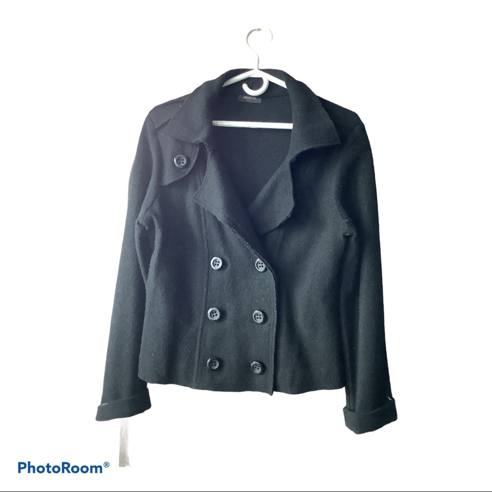 100% wool black jacket never worn